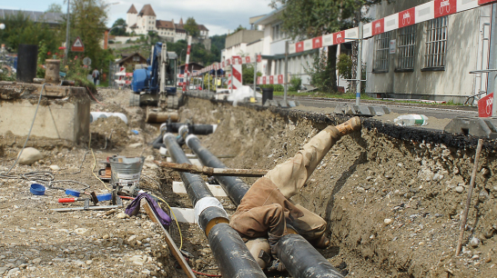 Burgdorf, Ausbau Fernwärmenetz «Einschlag»