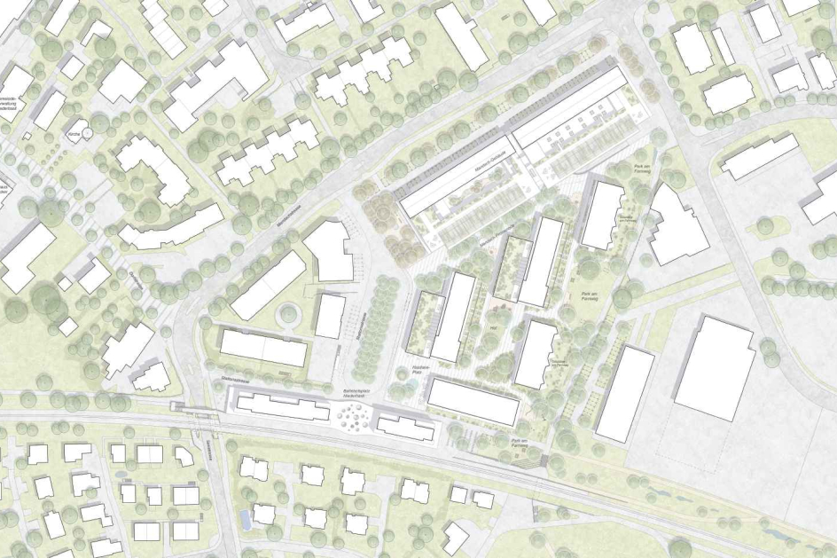 Lageplan mit Dachaufsicht