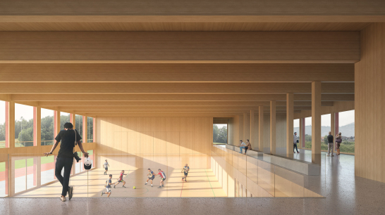 Studienauftrag Mehrzweckgebäude Gwatt, Schmitten