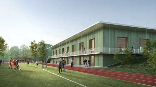 Schmitten, Mehrzweckgebäude Gwatt - Neubau