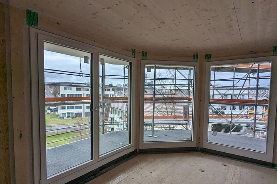 Rohbau Aufstockung Unterdorfstrasse Ostermundigen (Foto: WAM)