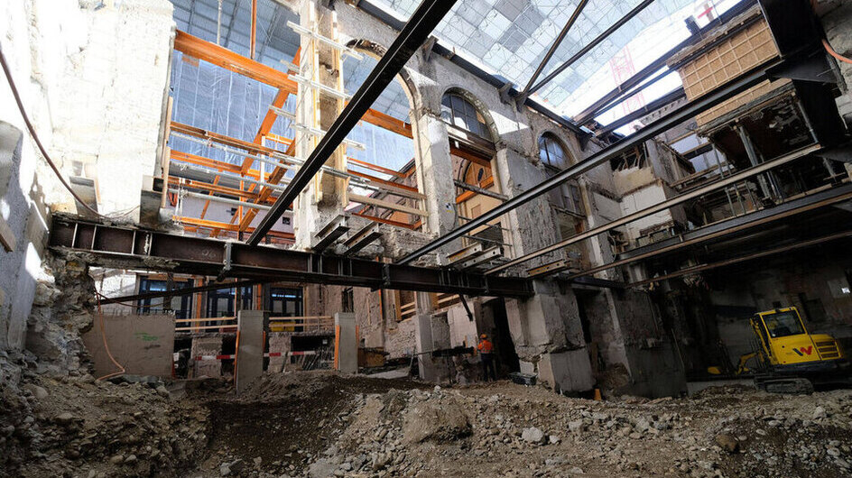 Bauzustand Südtrakt (Foto: Thomas Telley Architektur-Fotografie)