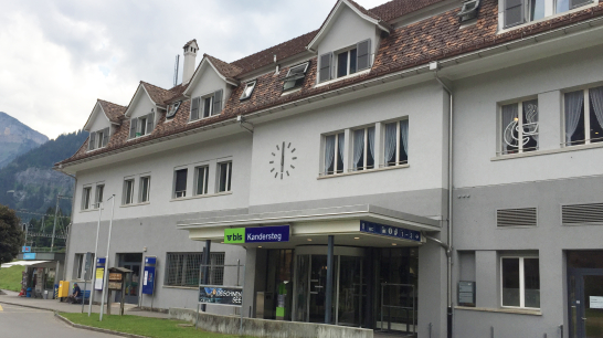 Kandersteg, Bahnhof, Sanierung Aufnahmegebäude und Schalthaus 