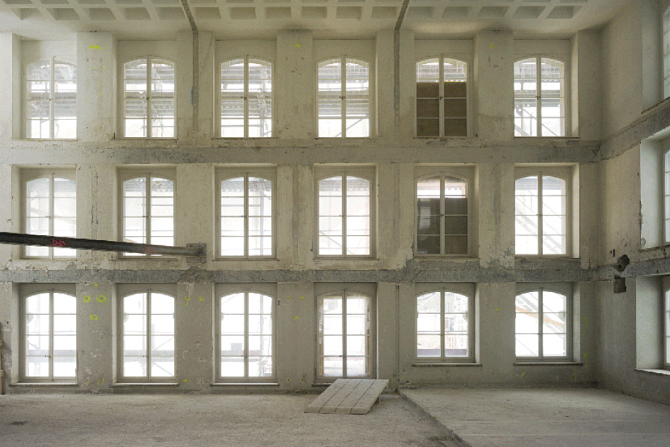 Westflügel Bauzustand / © Marco Schibig und Burgerbibliothek Bern